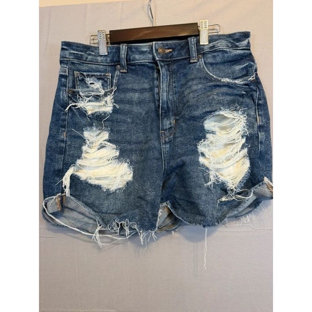 American Eagle Distressed Denim Shorts Ripped Mom Shorts